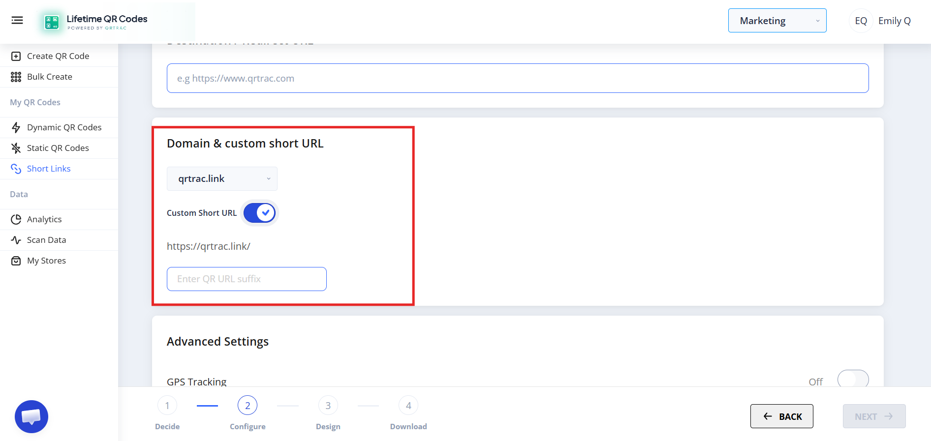Domain Configuration