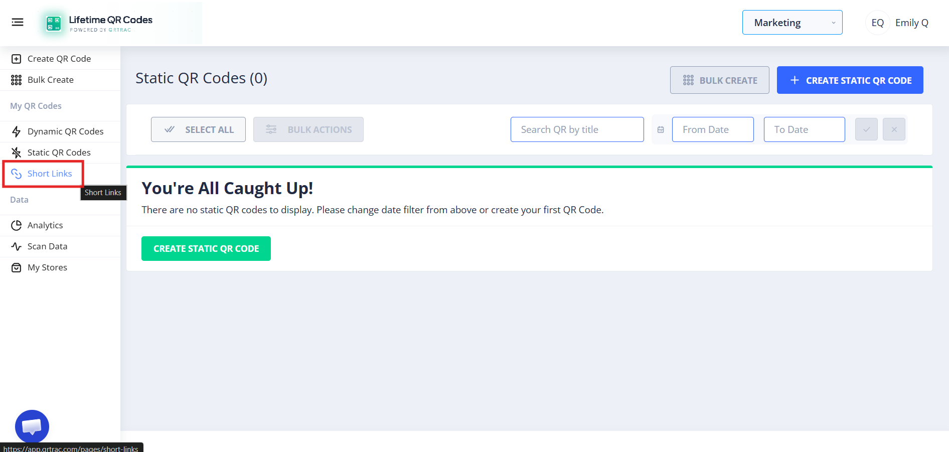 Select Short Links
