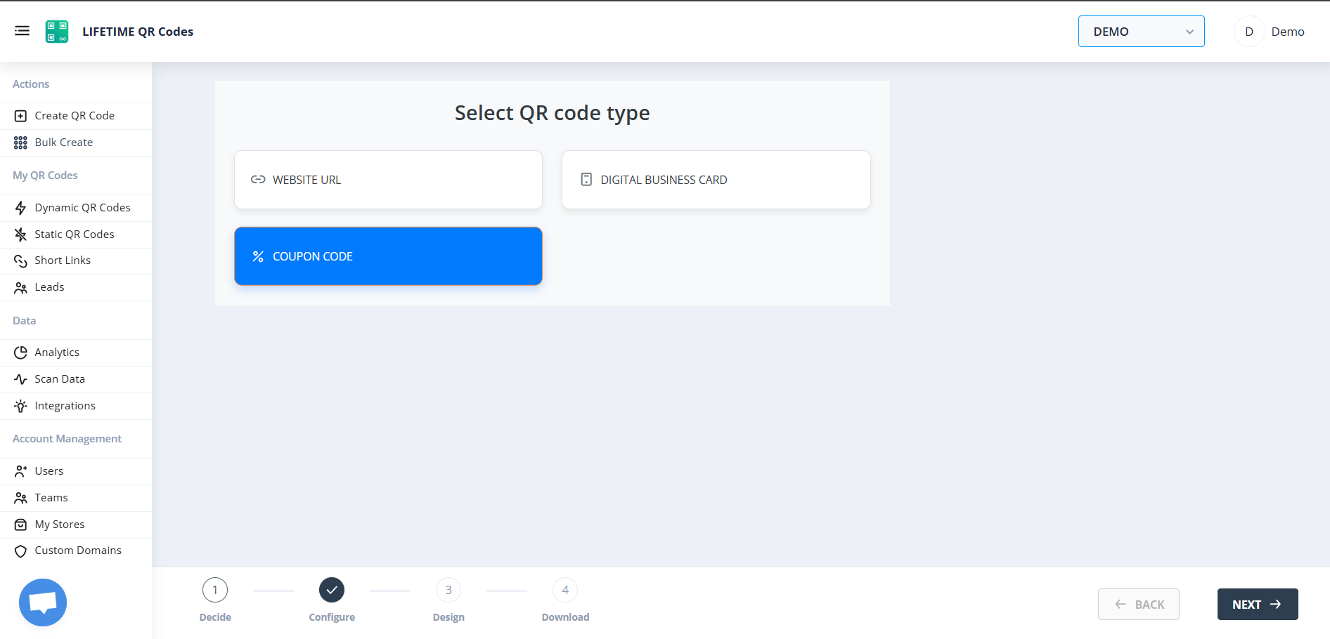 Bulk QR Generation Dashboard